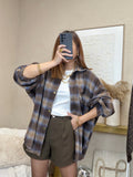 Veste chemise à carreaux