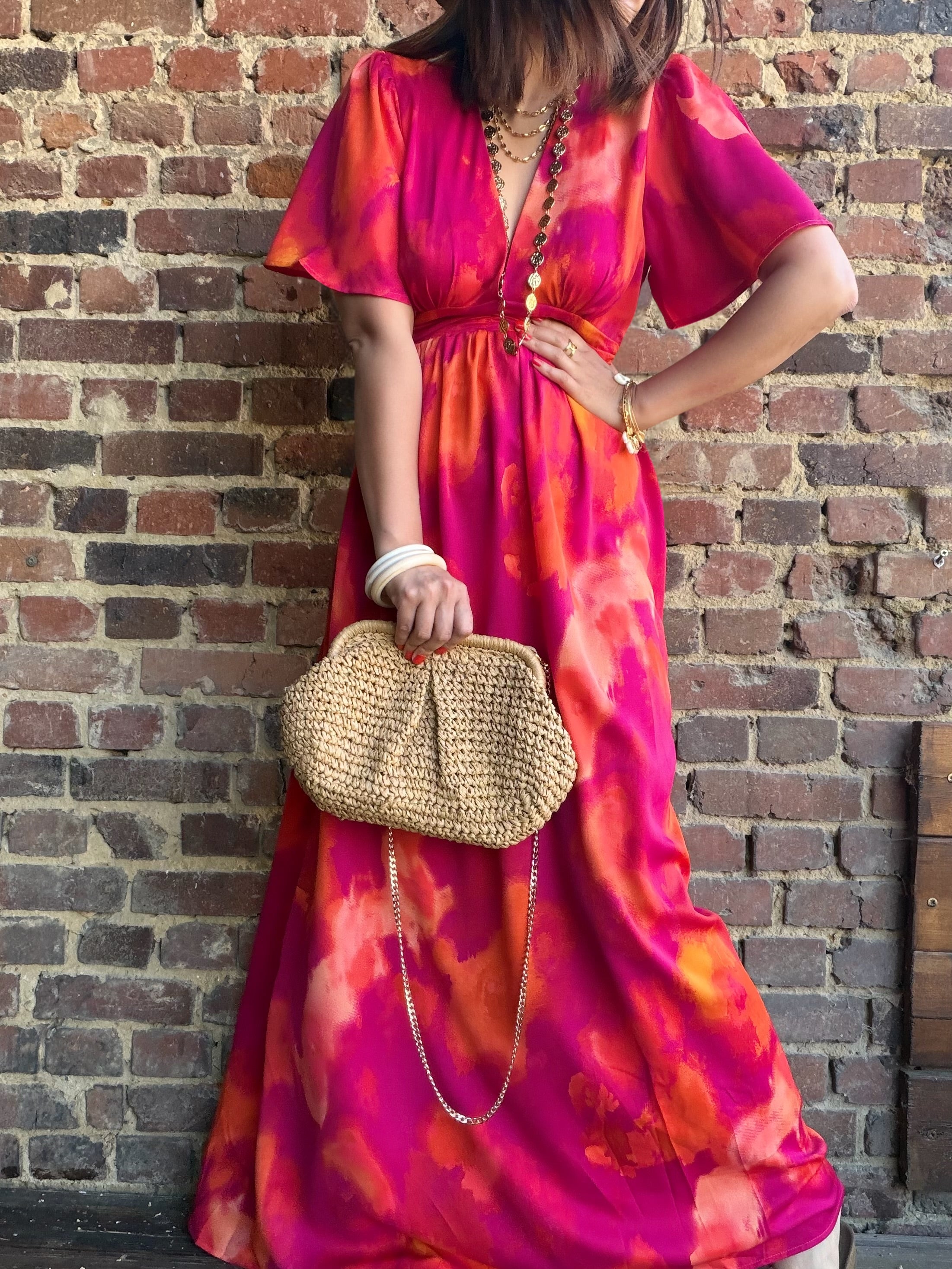 Robe colorée dos nu