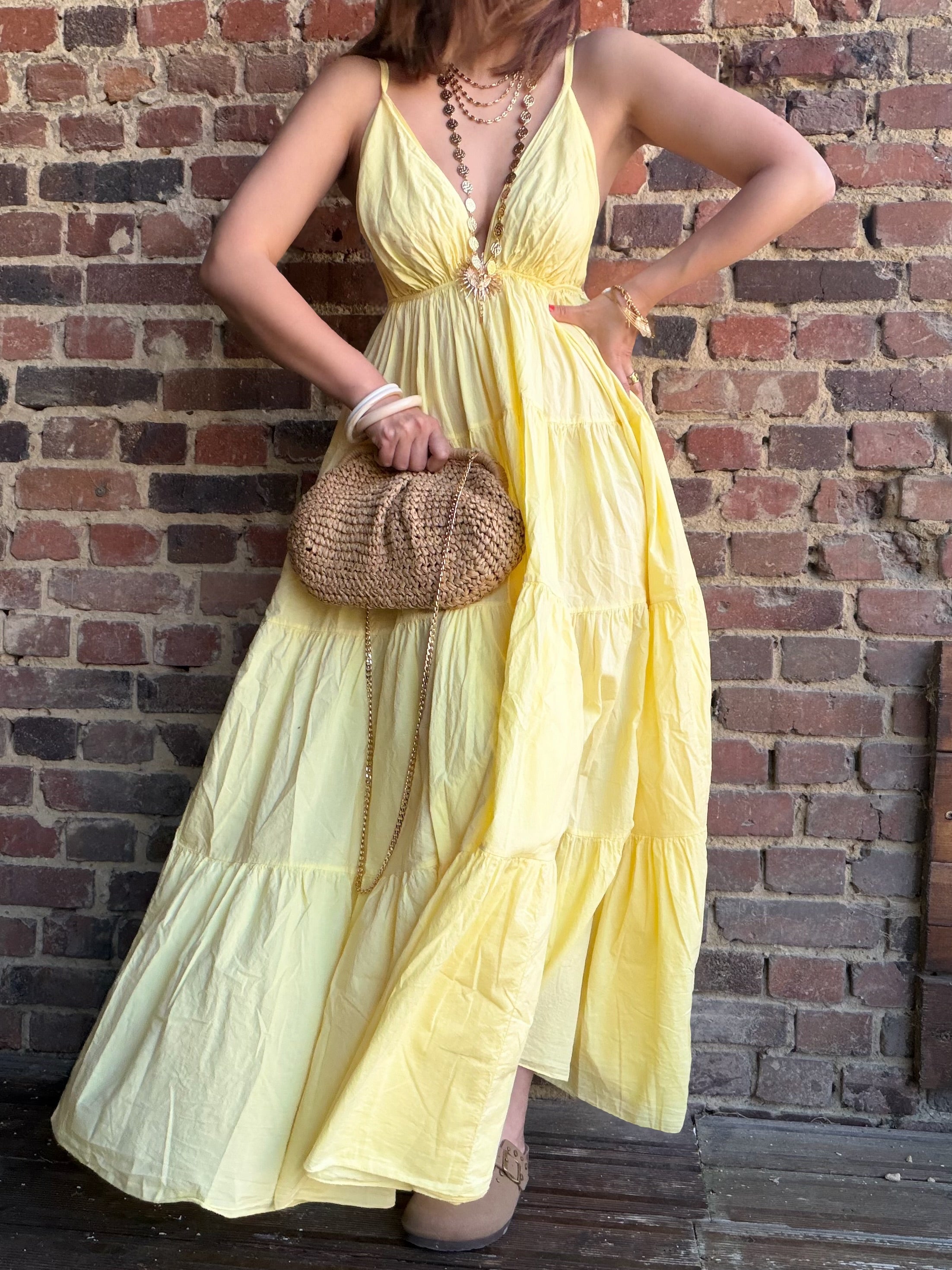 Robe soleil jaune
