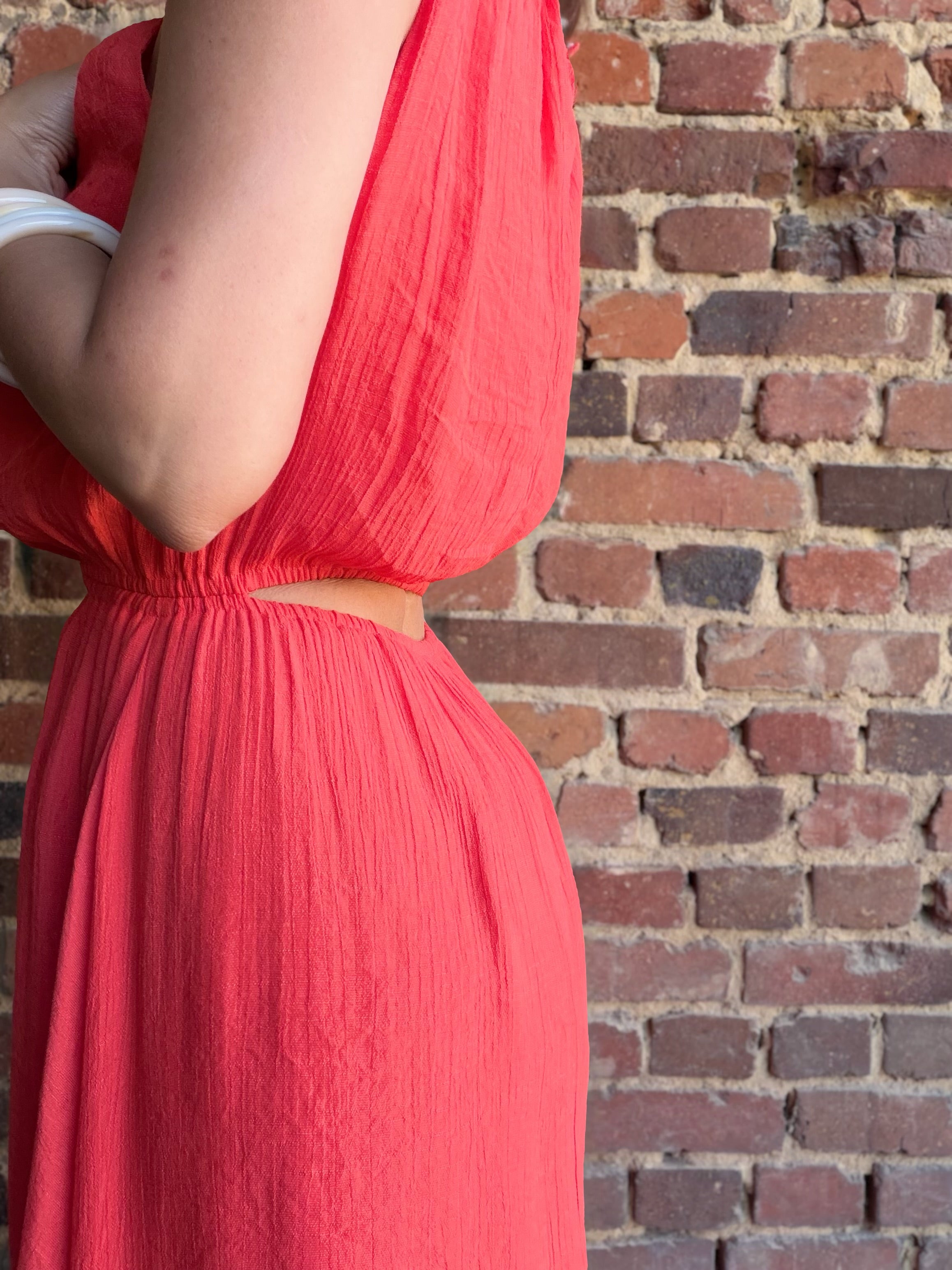 Robe corail  bohème