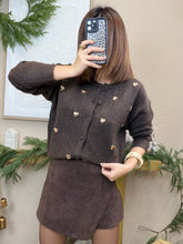 Charger l'image dans la galerie, Gilet choco avec cœur doré
