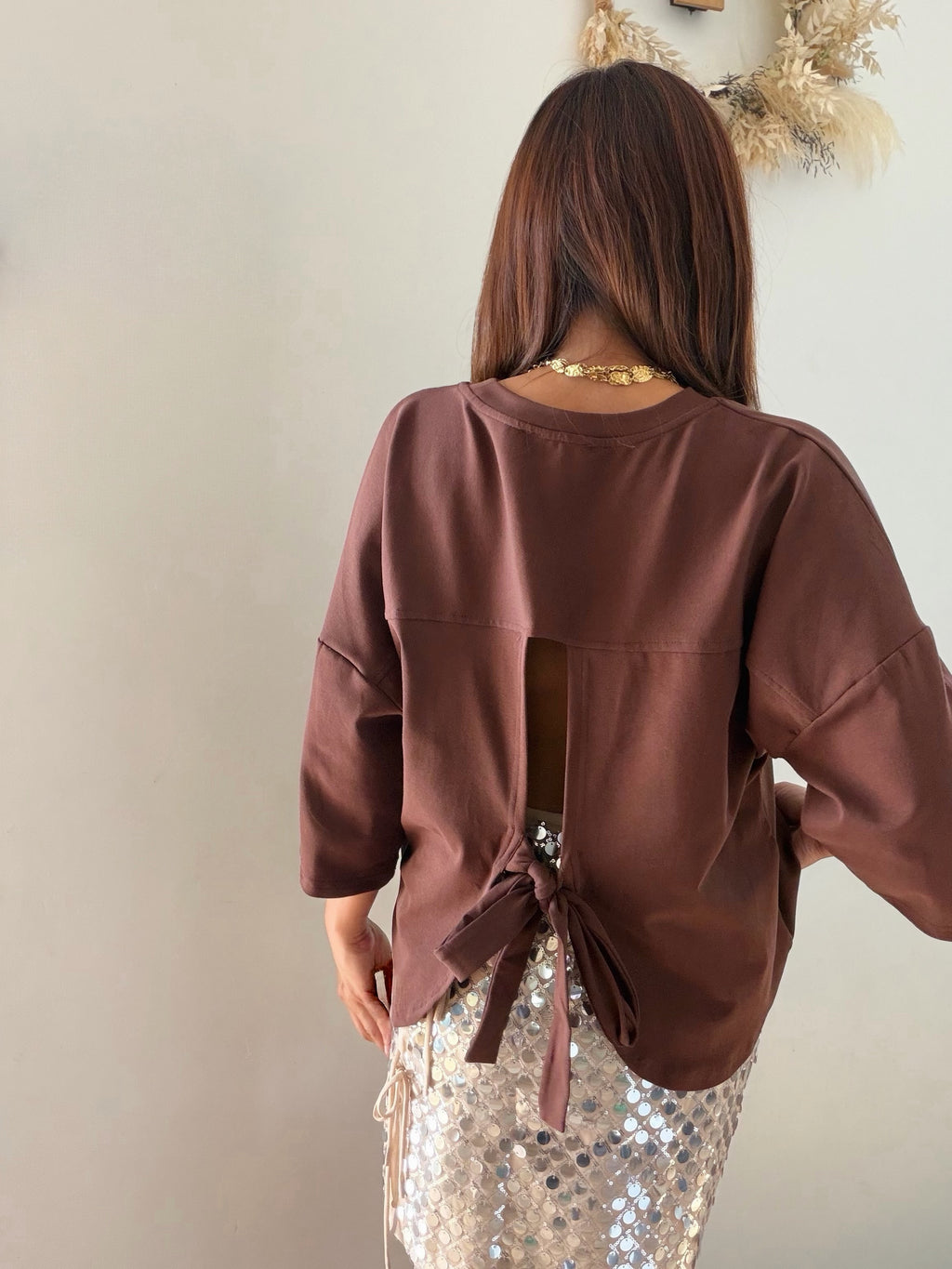 T-shirt choco dos ouvert
