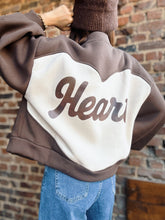 Charger l&#39;image dans la galerie, Veste  Heart choco molletonné

