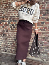 Charger l&#39;image dans la galerie, Jupe longue marron

