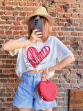 T-shirt cœur Love