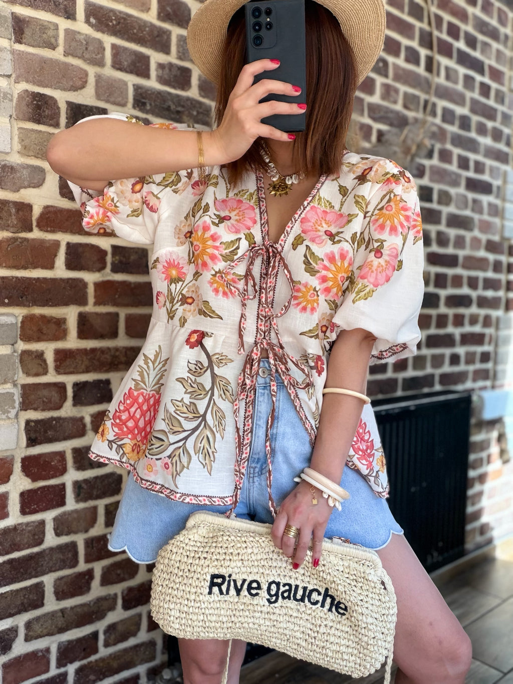 Blouse imprimée fleurs