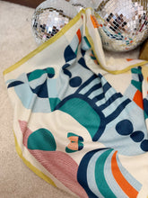 Charger l'image dans la galerie, Foulard bleu et beige
