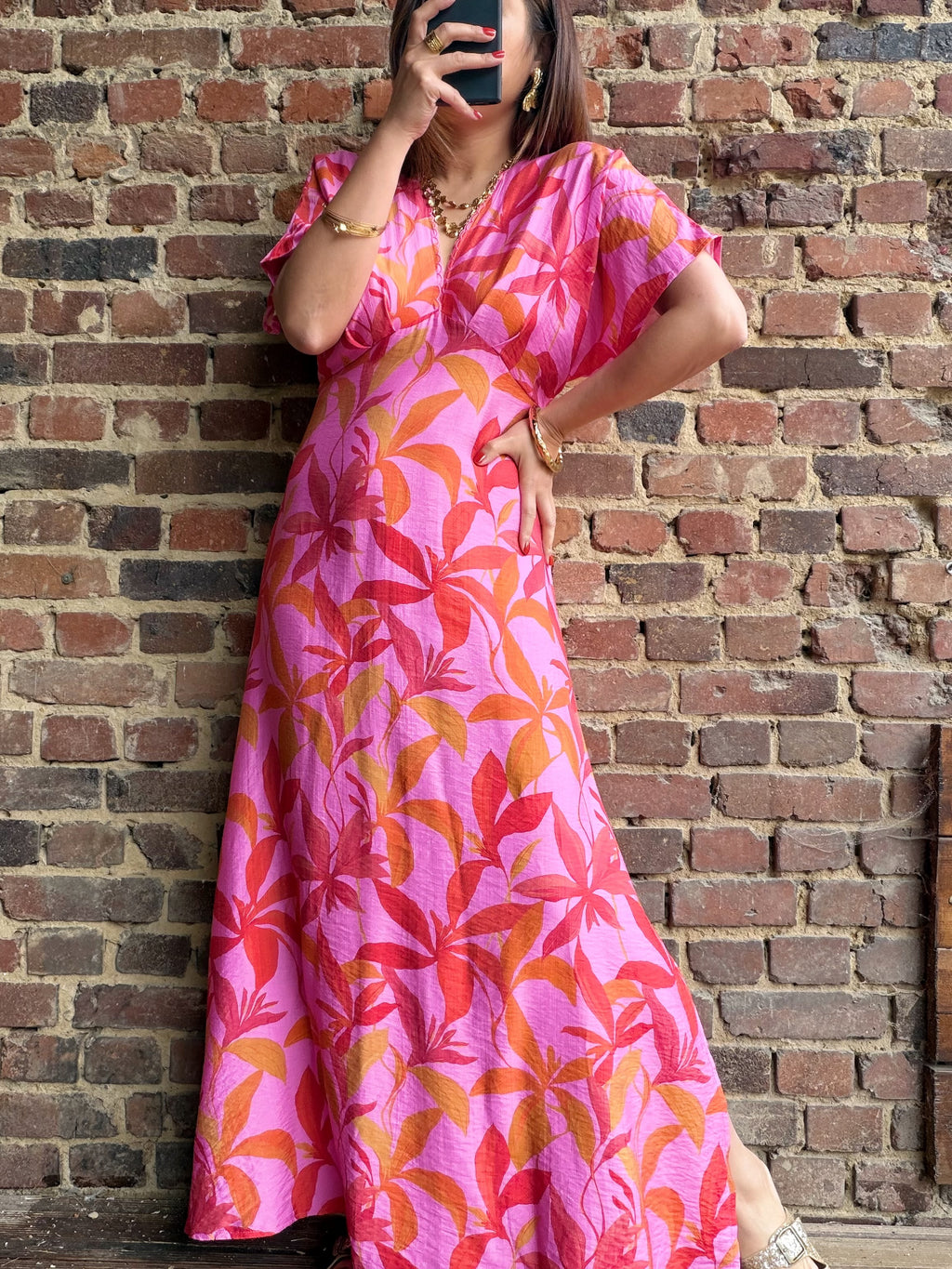 Robe fleurie dos nu