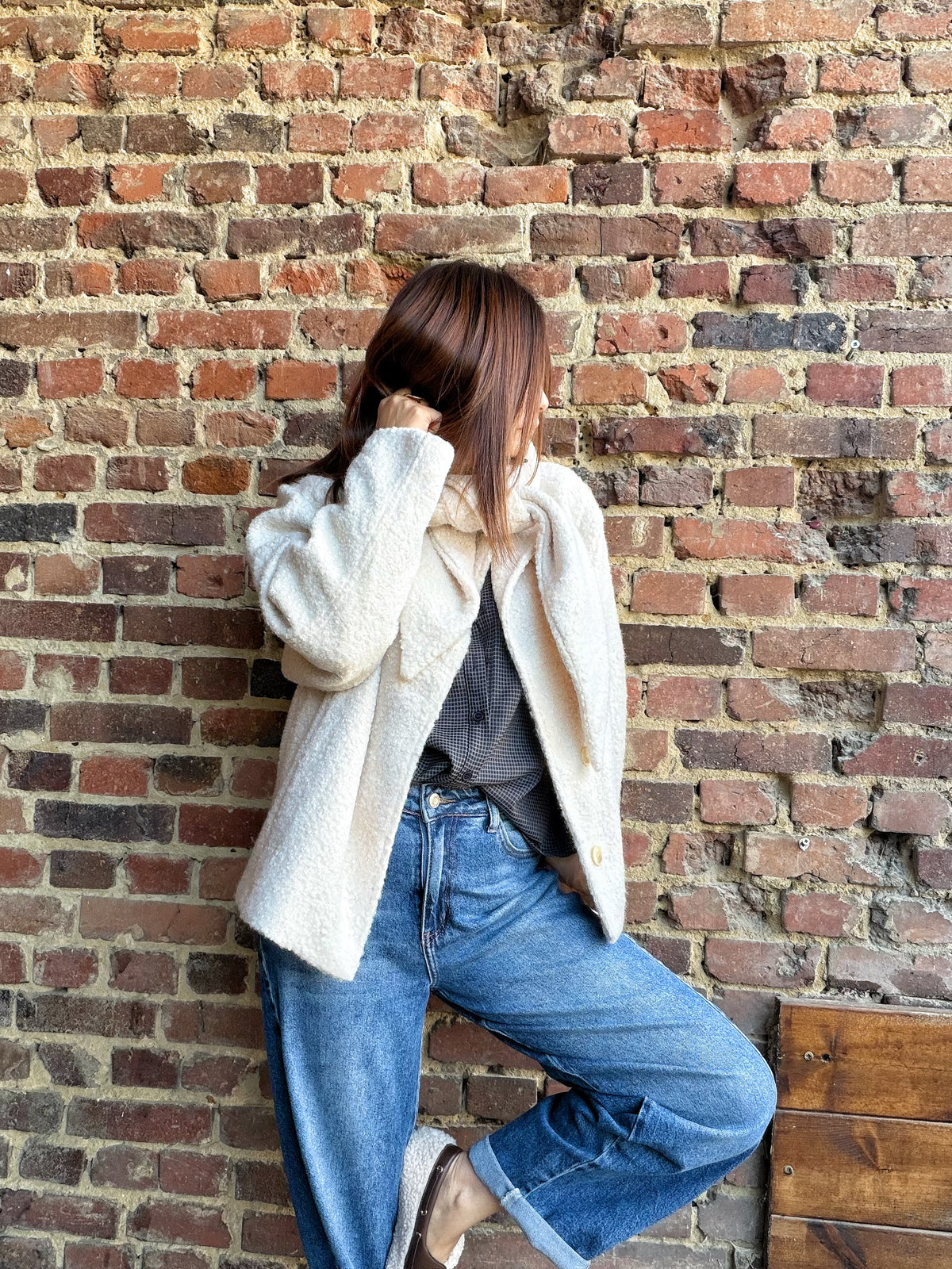 Veste effet mouton