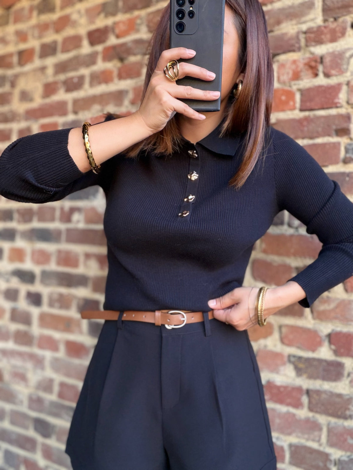 Pull fin noir