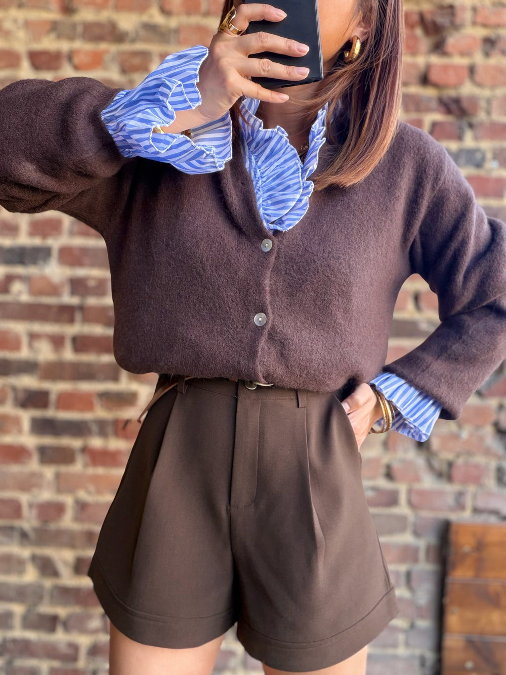 Gilet choco  en maille