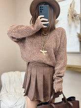 Charger l&#39;image dans la galerie, Pull réversible marron
