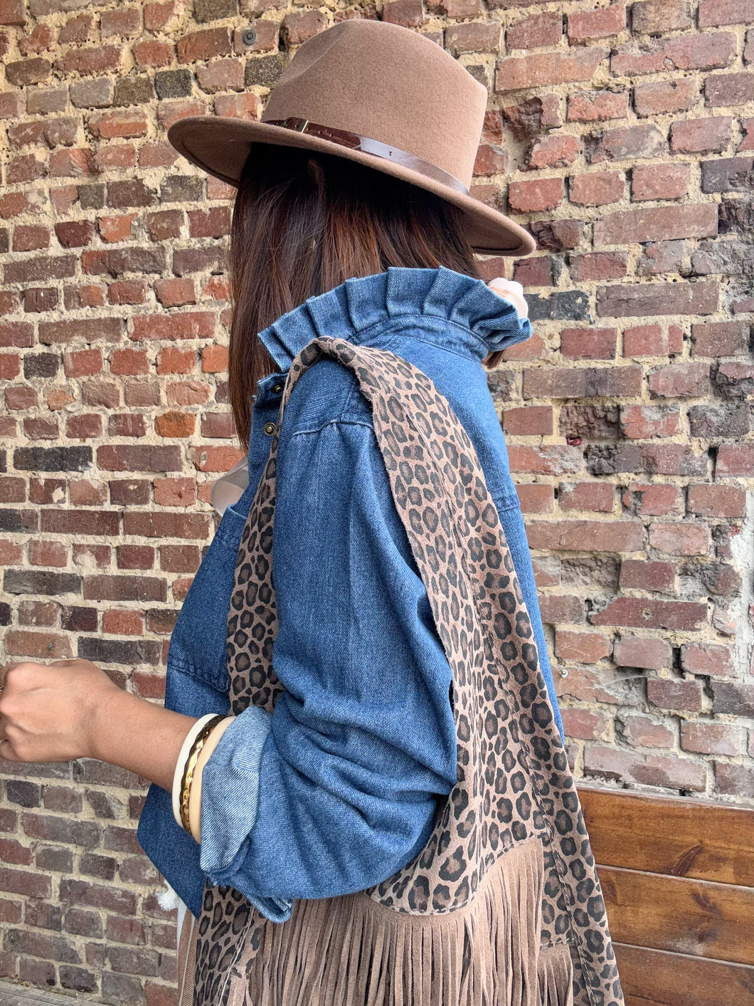 Surchemise bleue jean