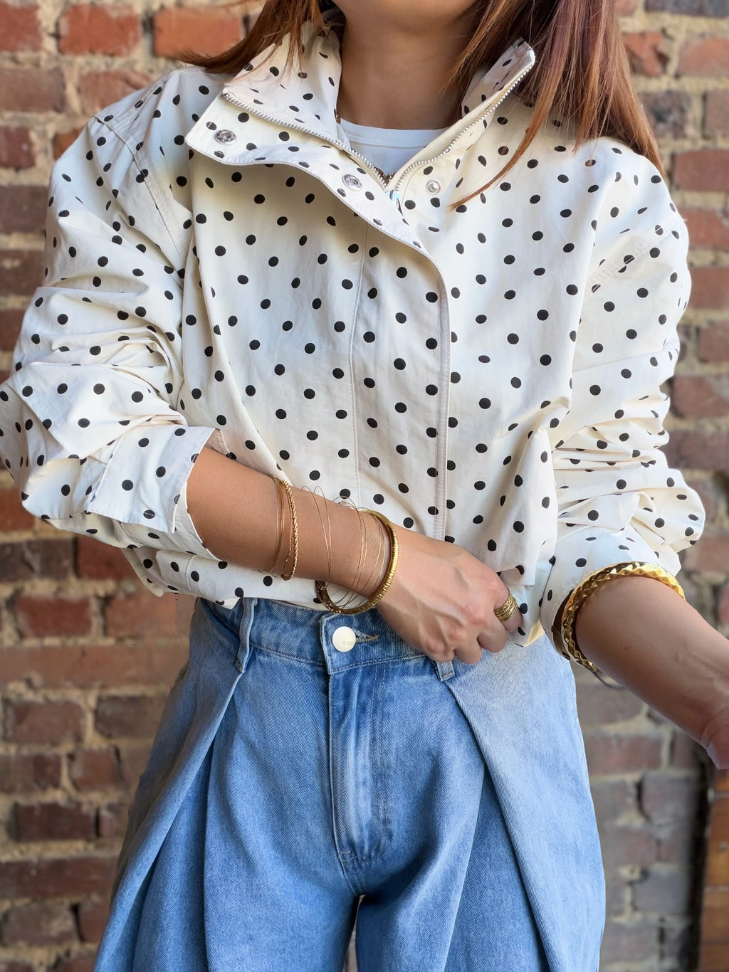 Veste à pois