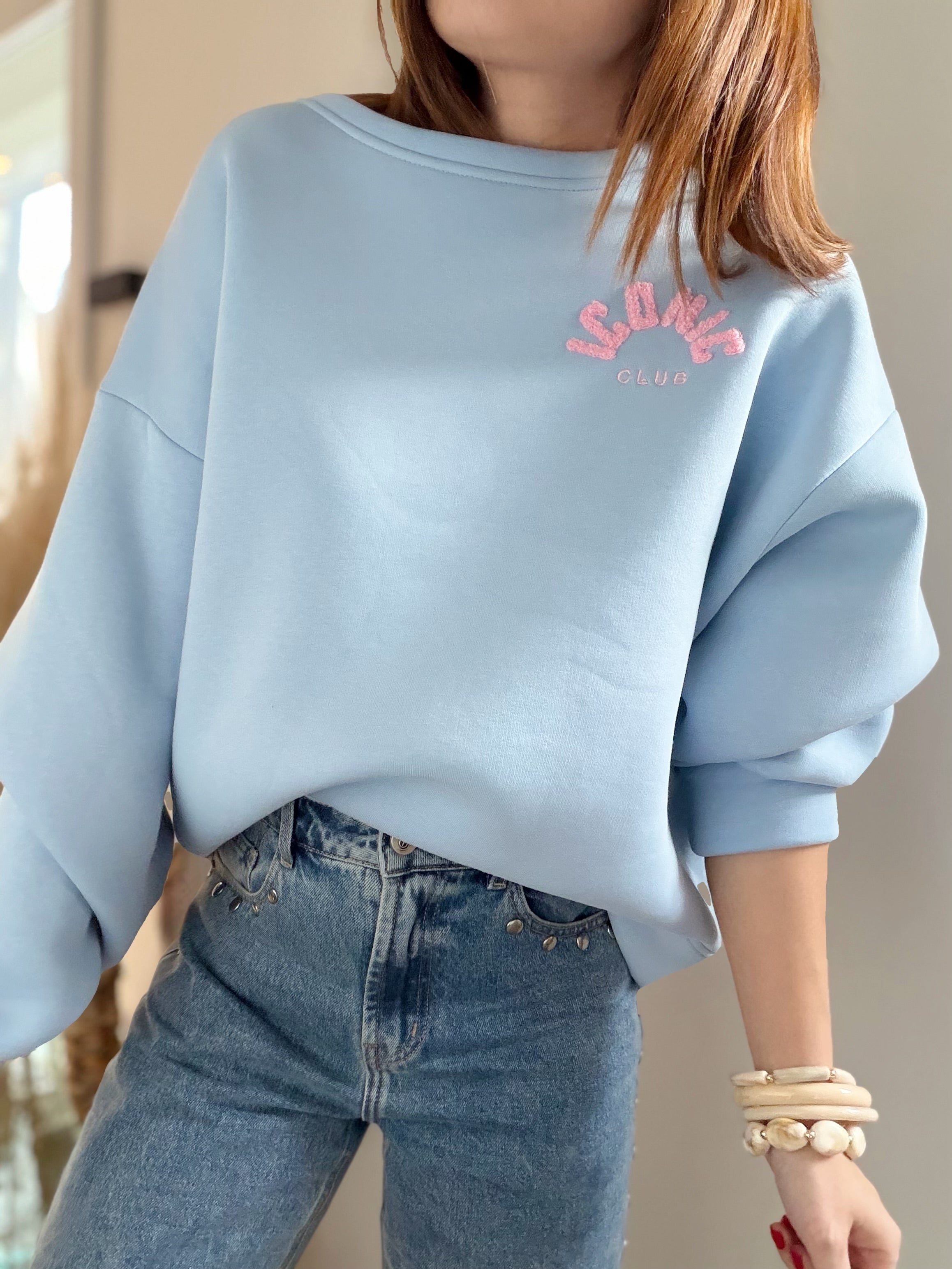 Sweat bleu Iconic