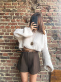 Pull mohair beige