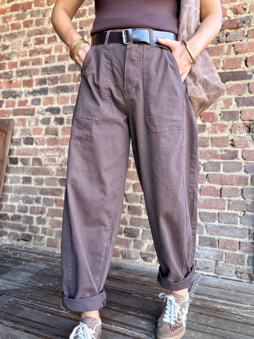 Pantalon ballon choco