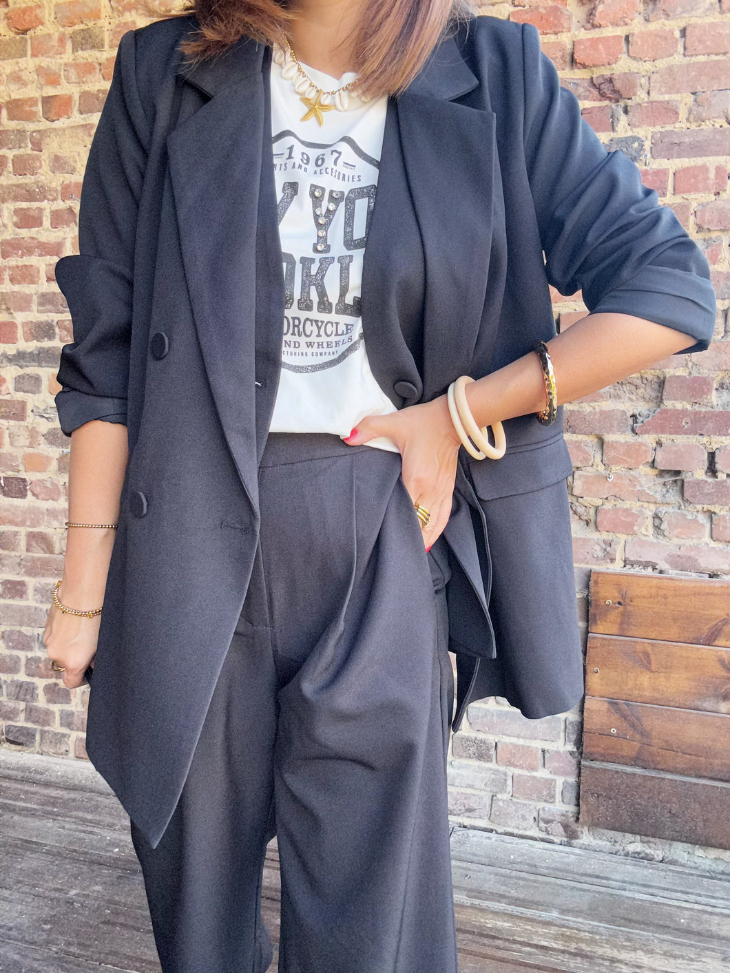 Blazer noir oversize