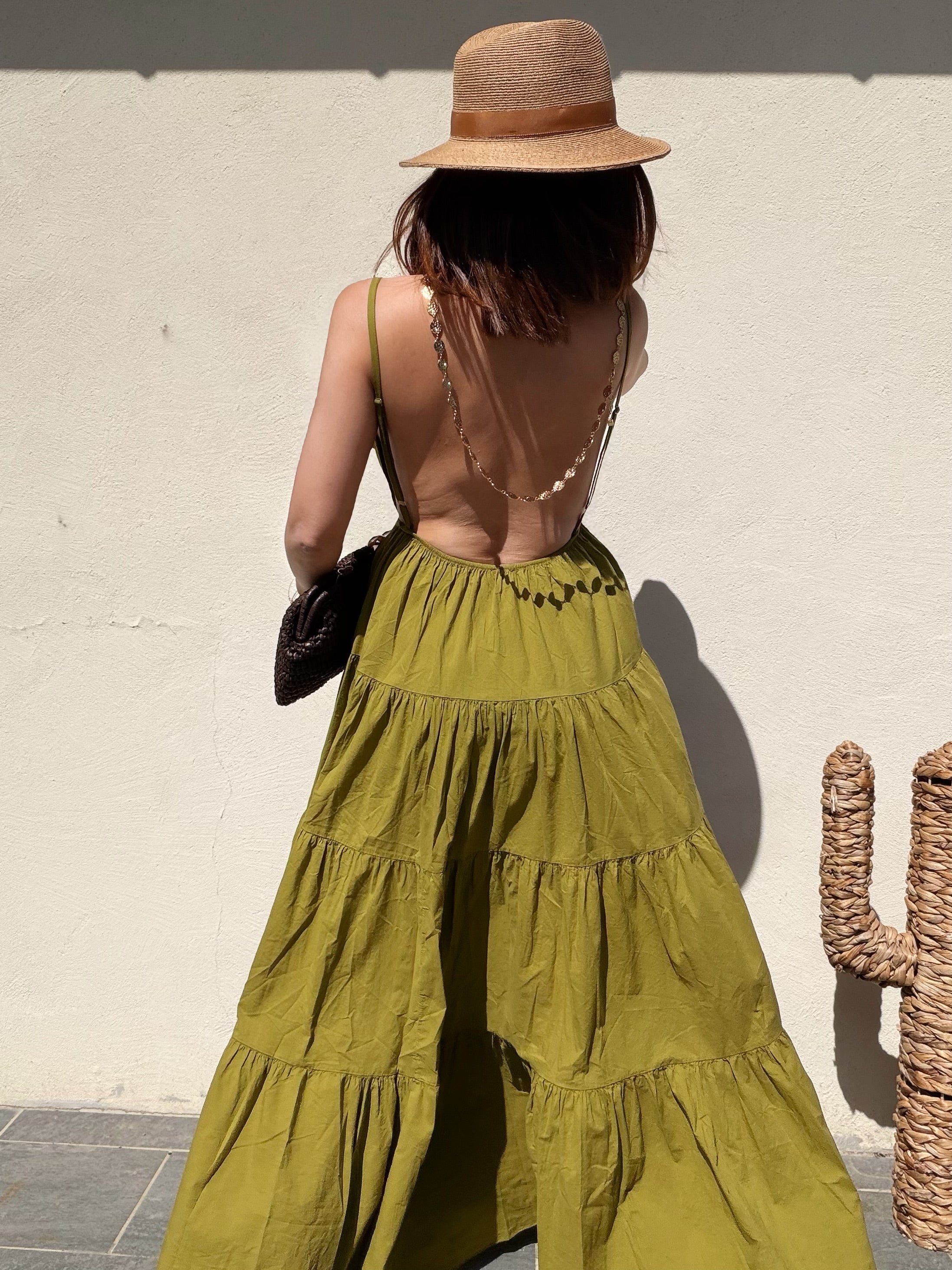 Robe soleil vert
