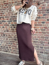 Charger l&#39;image dans la galerie, Jupe longue marron

