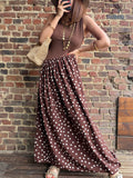 Robe à pois chocolat
