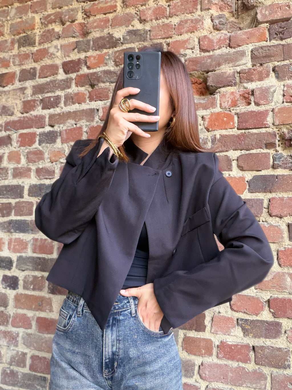 Veste courte noir