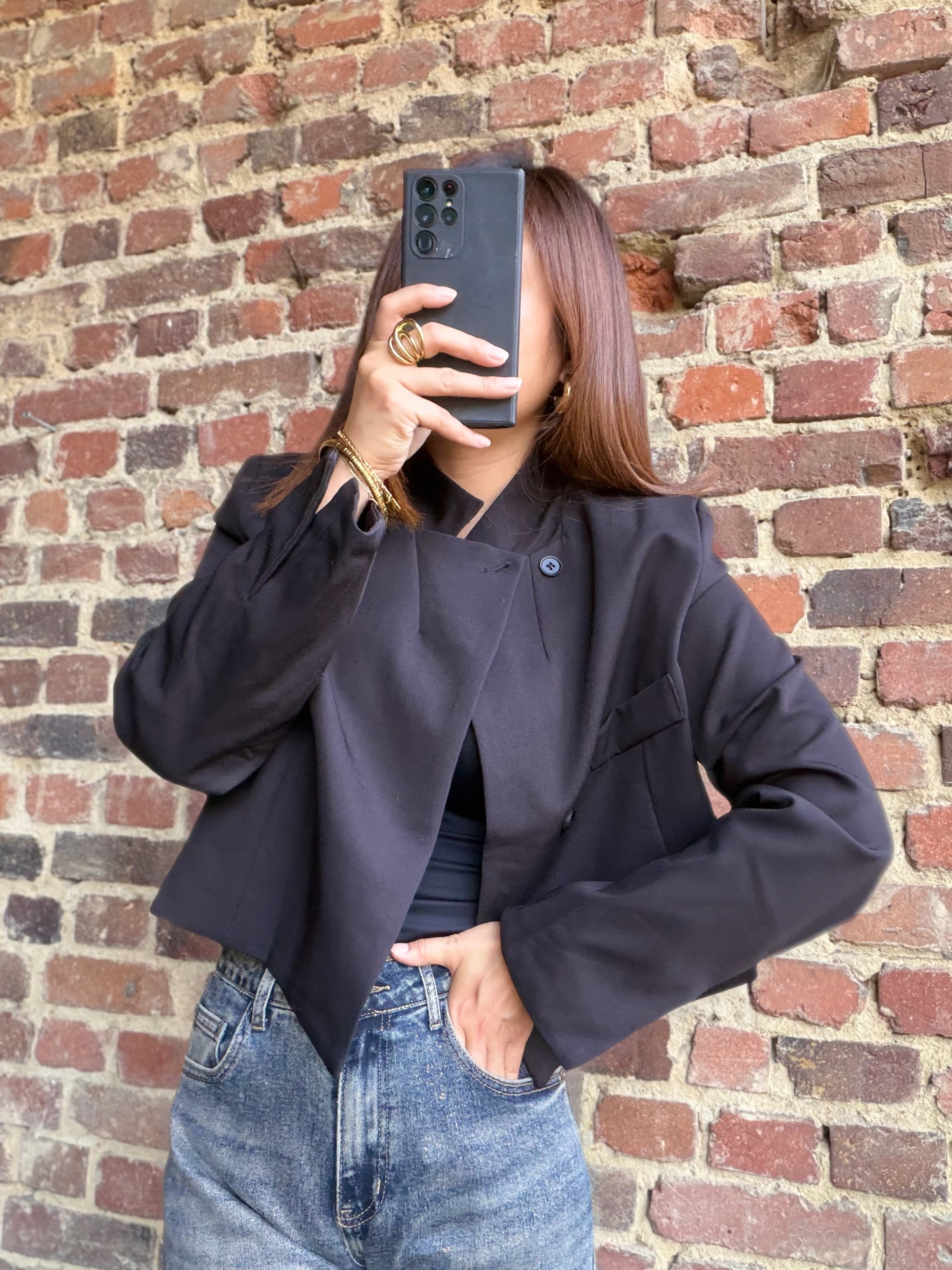 Veste courte noir