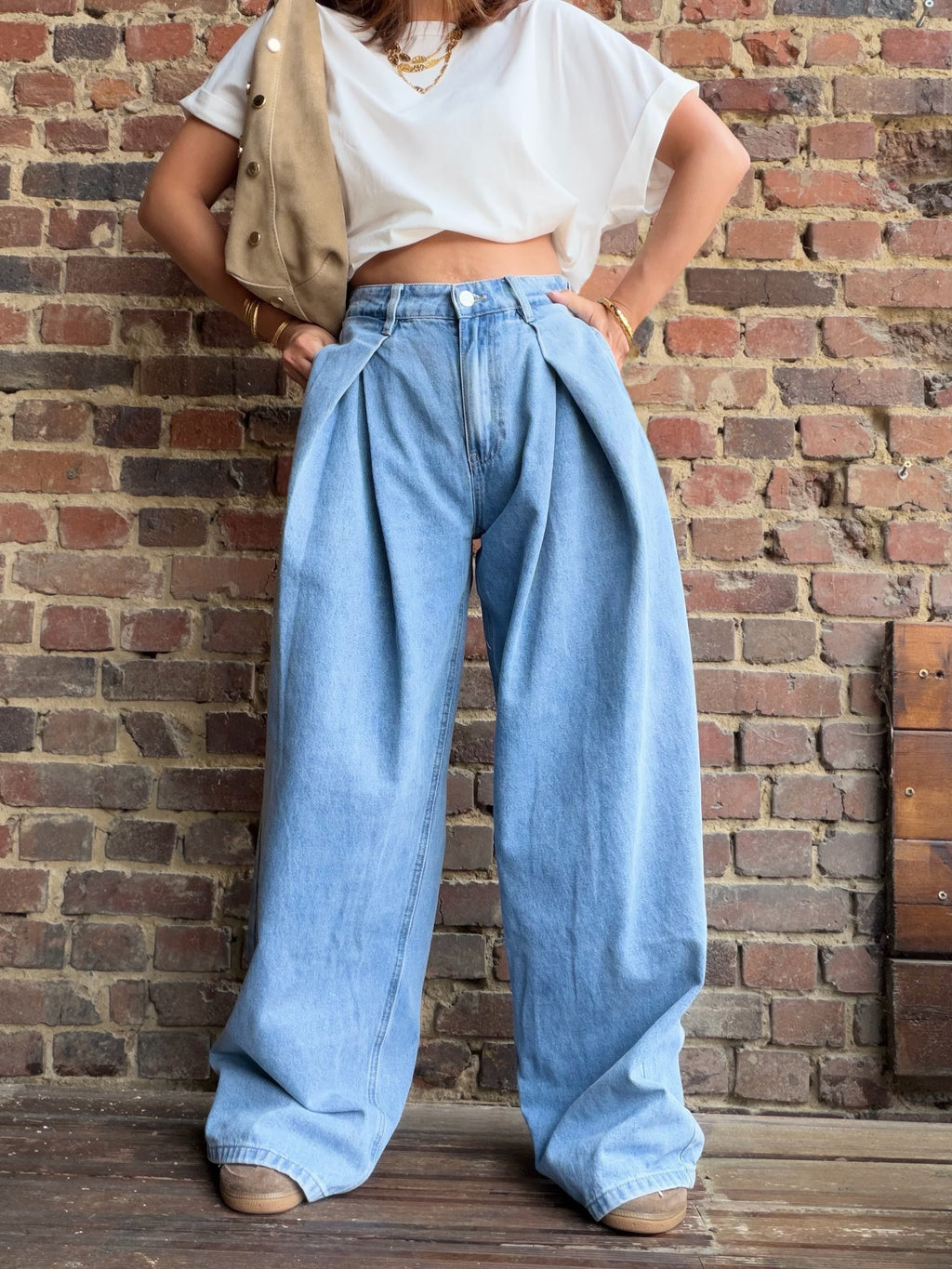 Jean Baggy à plis