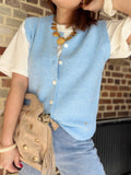 Gilet sans manches bleu