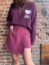 Charger l&#39;image dans la galerie, Jupe-short bordeaux
