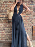 Robe longue noire