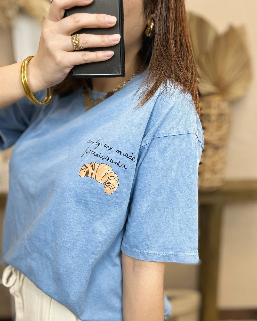 T-shirt bleu croissant 🥐