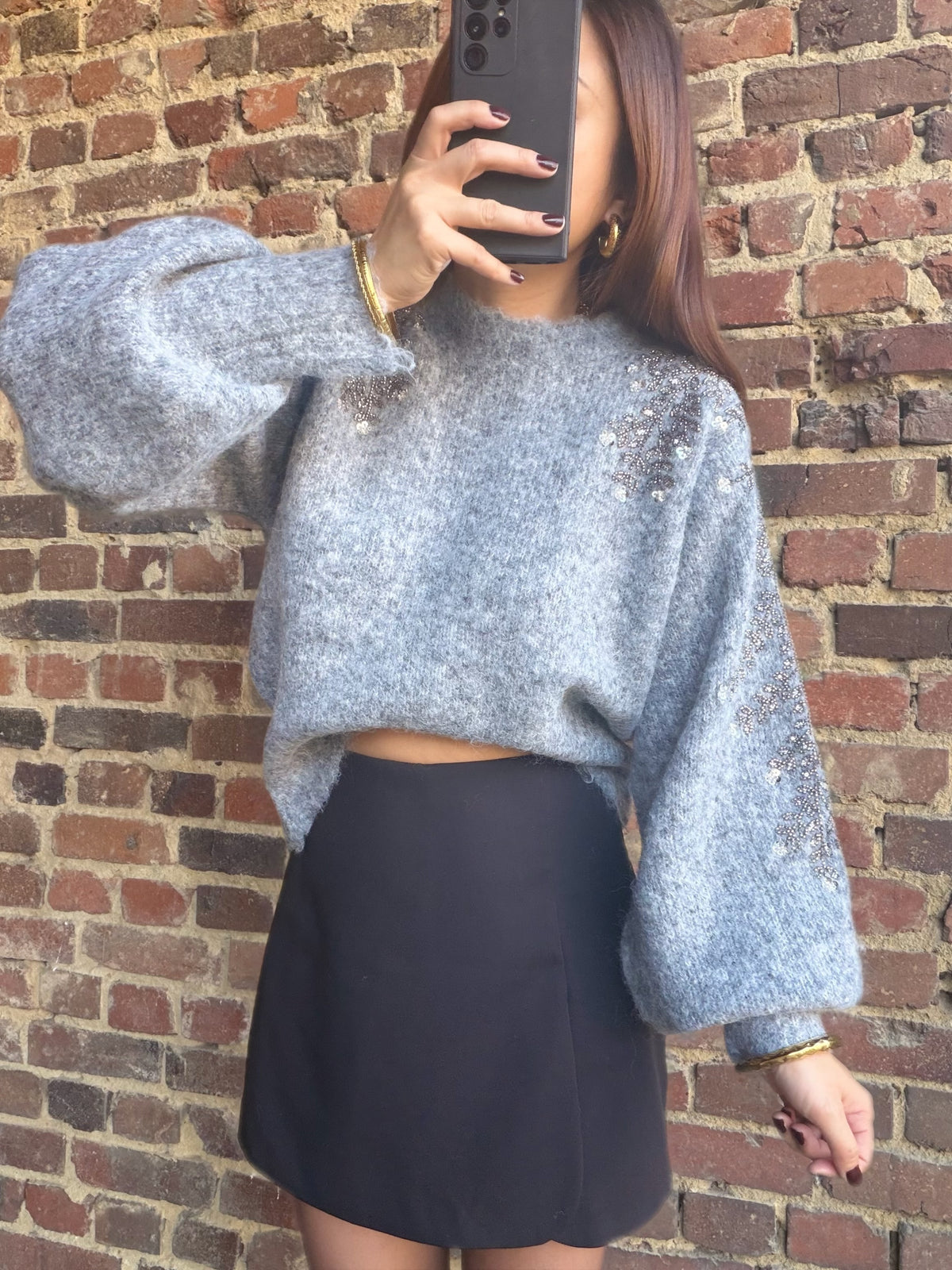 Pull avec des perles