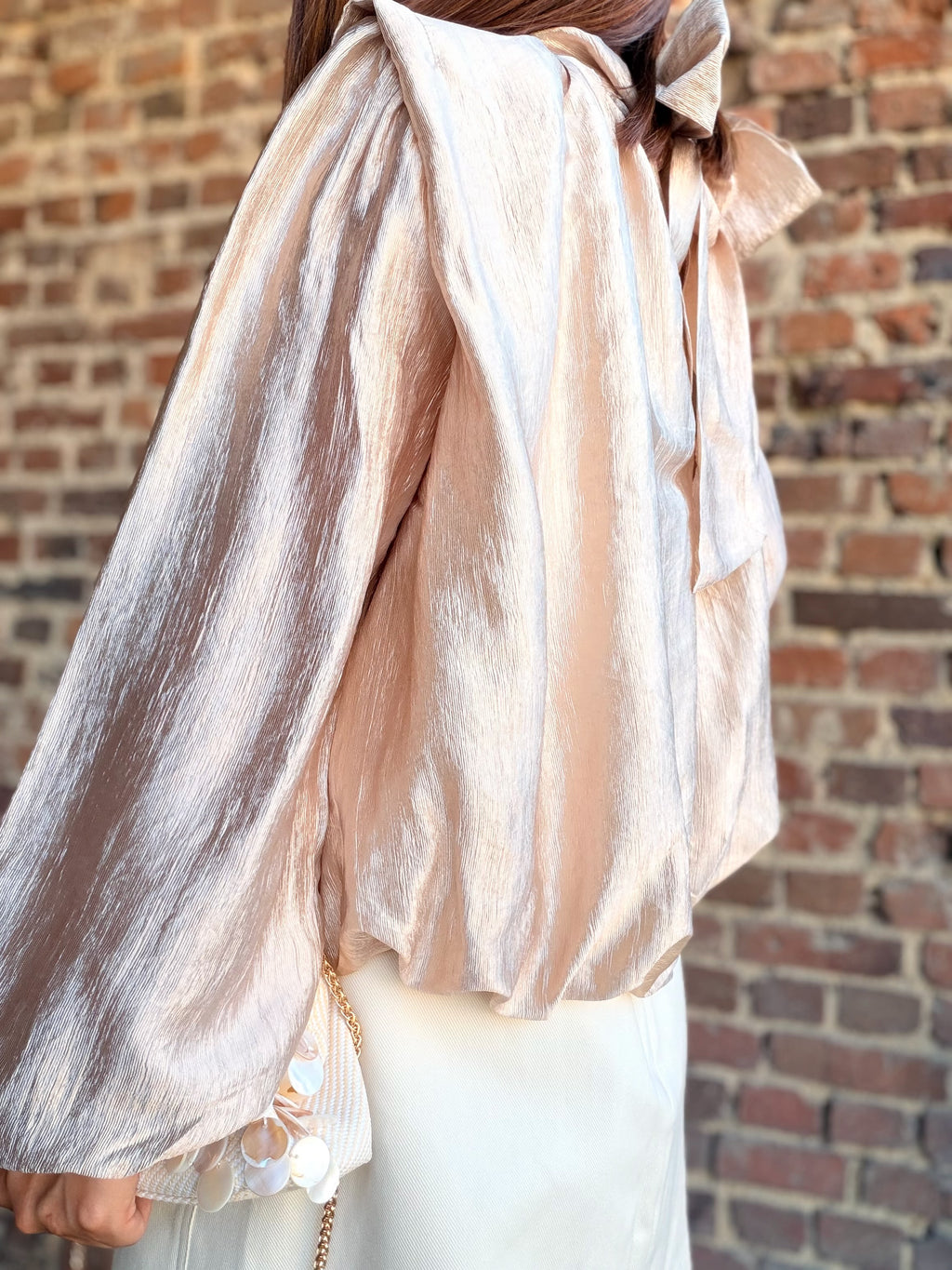 Blouse dorée