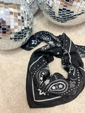 Foulard bandana noir