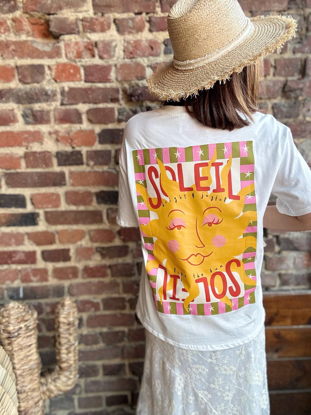 T-shirt blanc Soleil ☀️