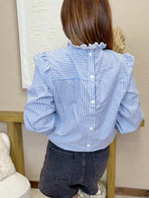 Charger l'image dans la galerie, Chemise rayée bleue
