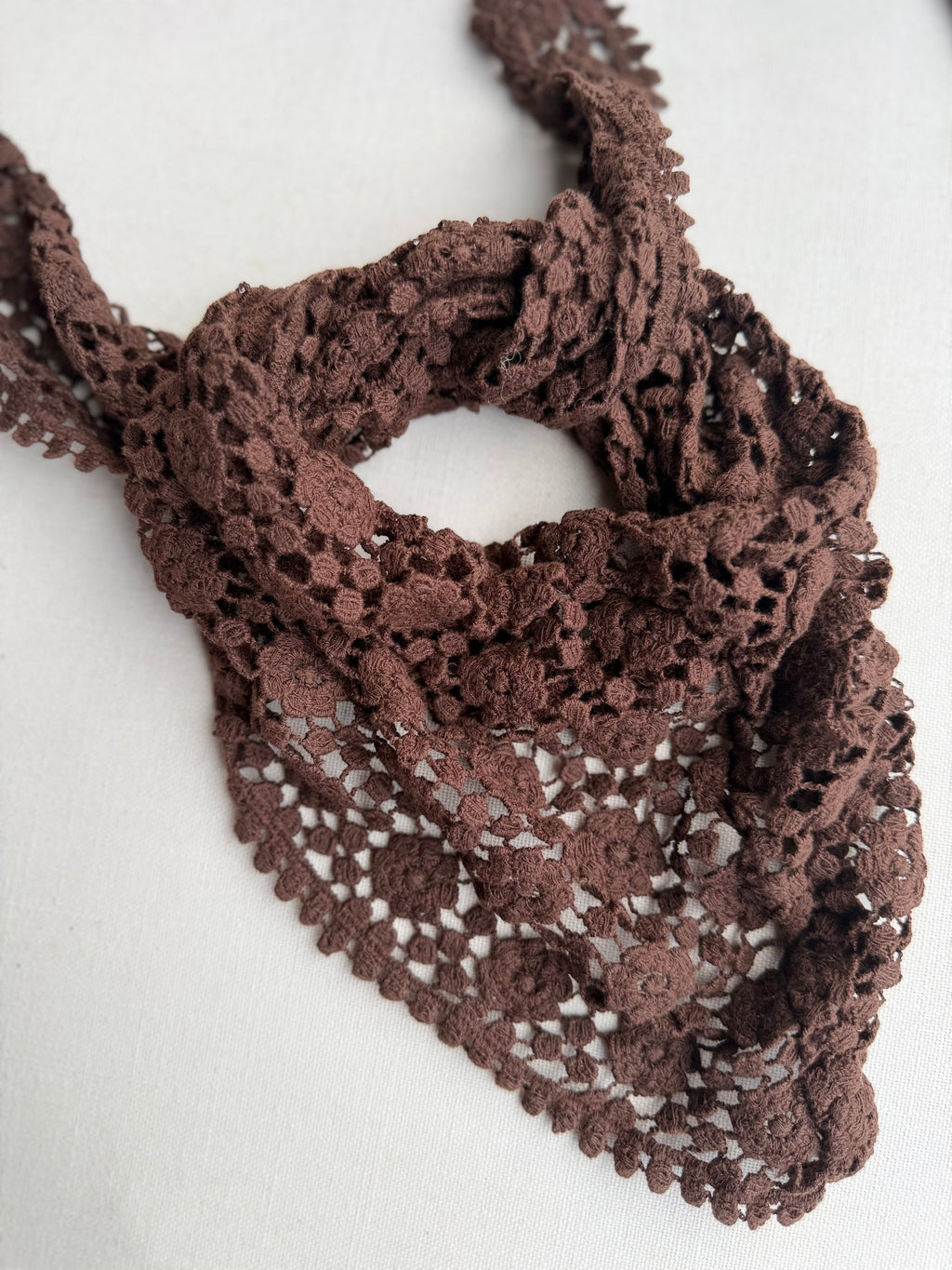 Foulard choco crochet