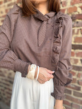 Charger l&#39;image dans la galerie, Chemisier carreaux choco
