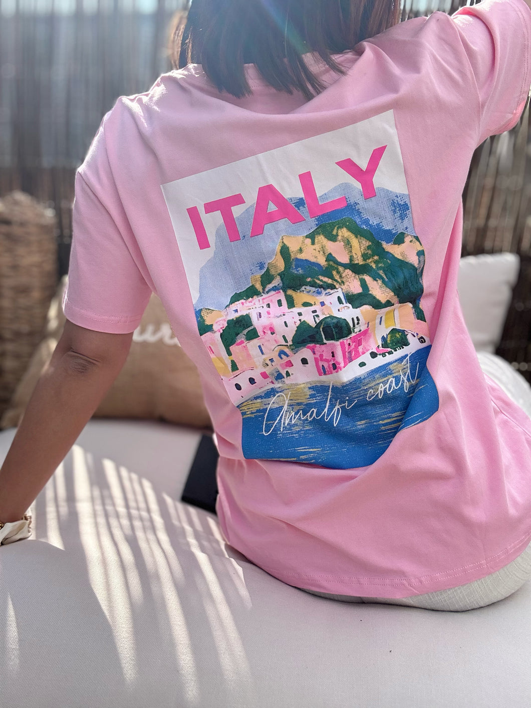T-shirt Italie rose