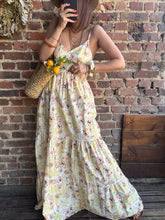 Charger l&#39;image dans la galerie, Robe fleurie jaune
