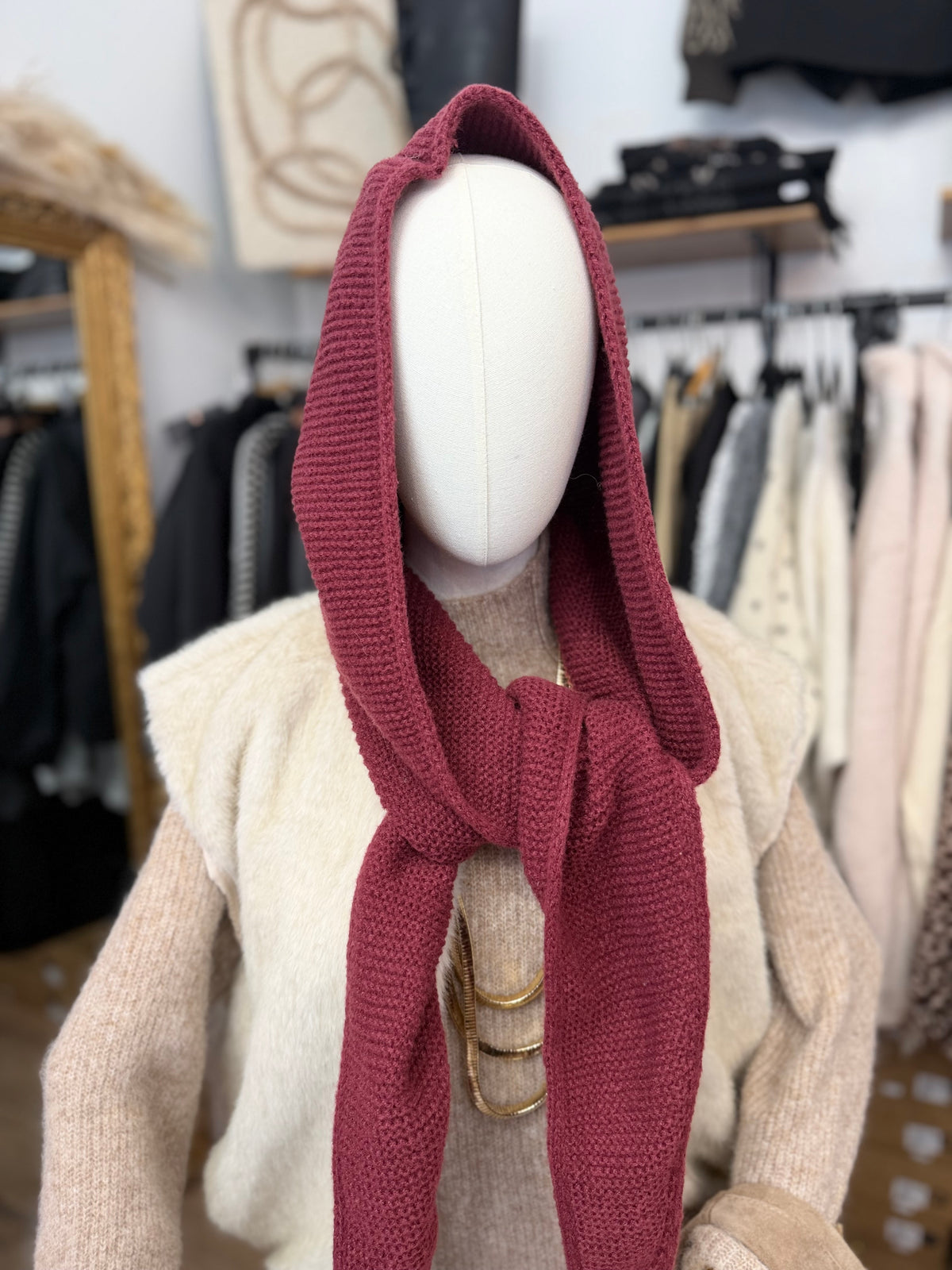 Écharpe à capuche